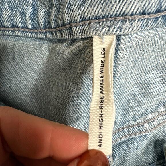 RAG & BONE Andi High Rise Ankle Wide Leg Jeans Bloomfield Women's Size 30 - Picture 7 of 11